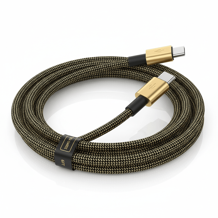 BraidedCharge USB-C Fast Charging Cable 6ft - Forbes outlet’s