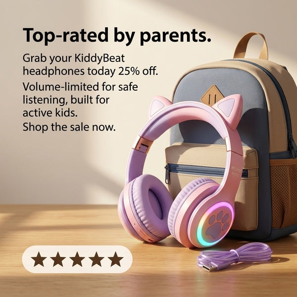 KiddyBeat Kids Bluetooth Headphones - Forbes outlet’s