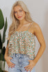Kaiya Floral Spaghetti Strap Ruffle Summer Tank Top - Forbes outlet’s