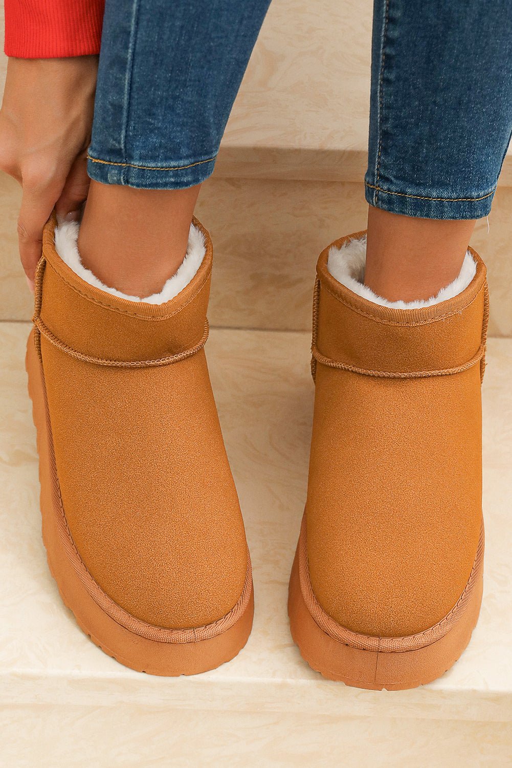 Anna Fur Lined Suede Ankle Snow Boots - Forbes outlet’s