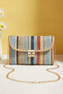 Azariah Striped Crochet Flapped Bag - Forbes outlet’s