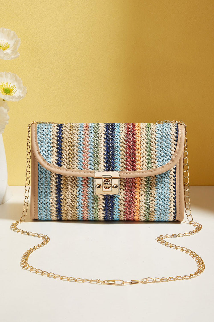 Azariah Striped Crochet Flapped Bag - Forbes outlet’s