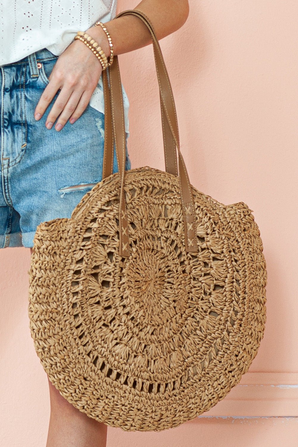 Mavis Bohemian Straw Woven Round Bag - Forbes outlet’s