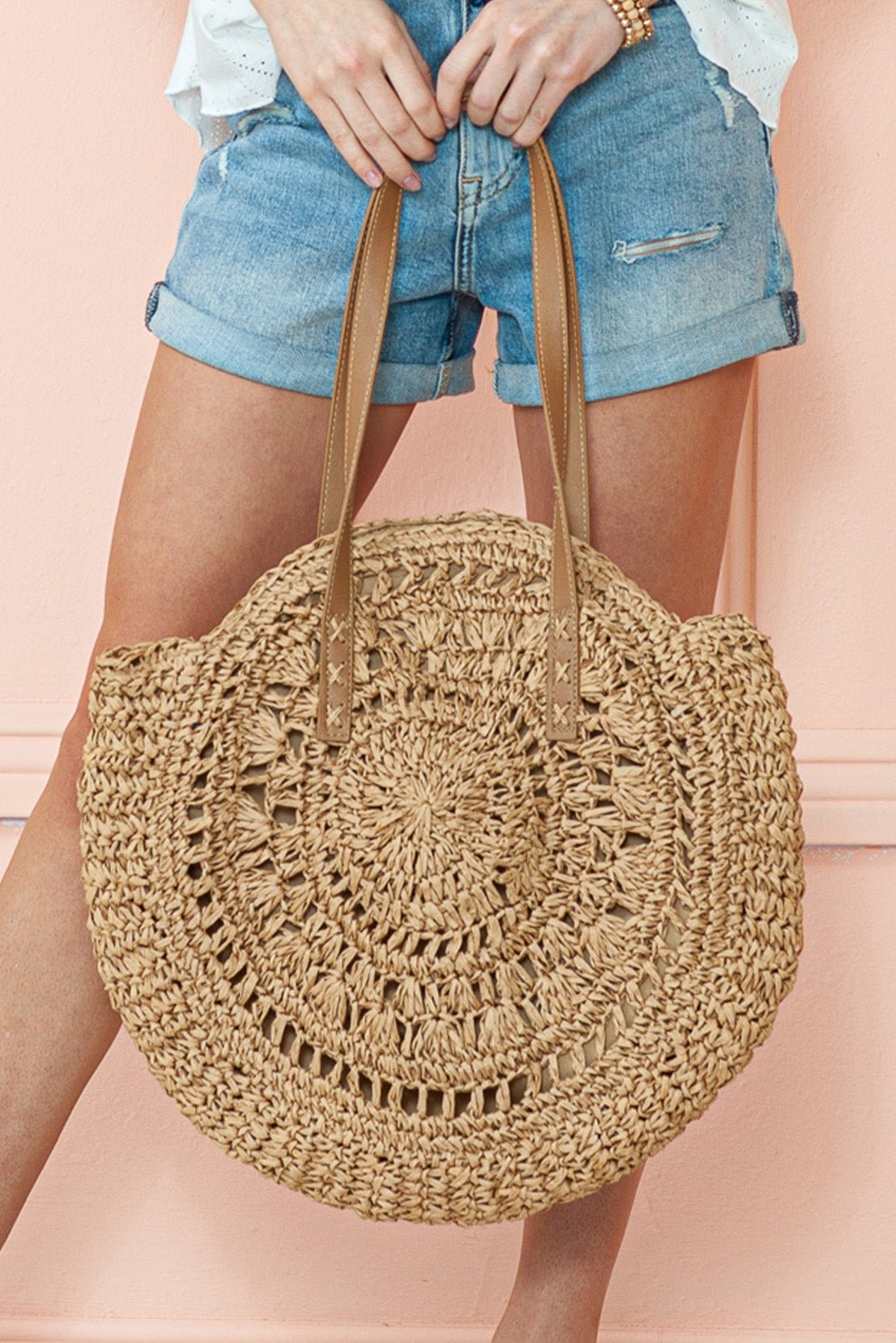 Mavis Bohemian Straw Woven Round Bag - Forbes outlet’s