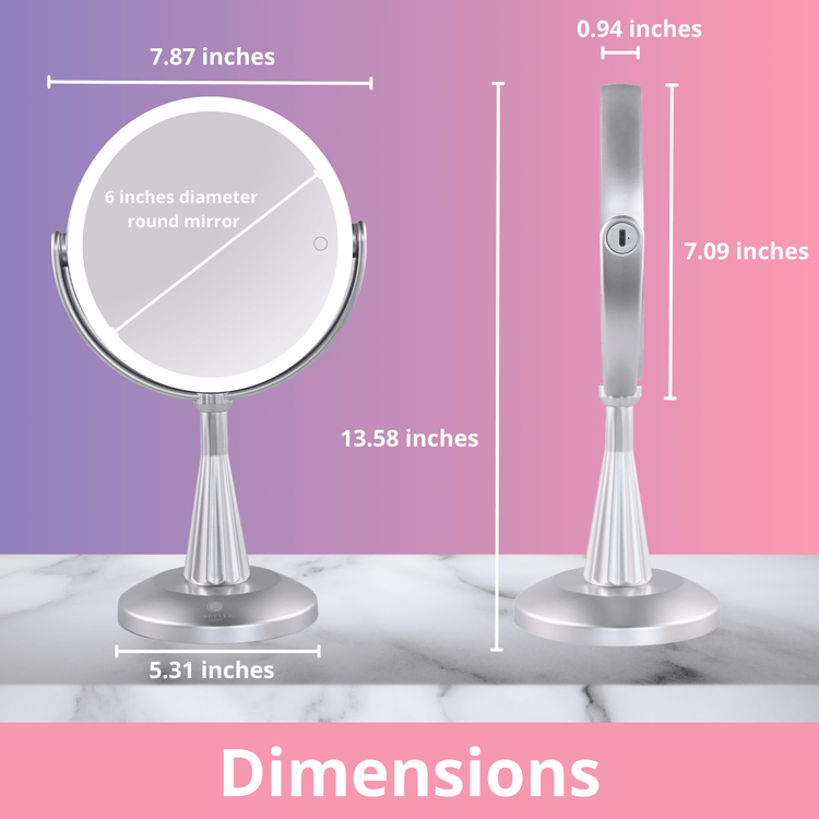 Lily InBella Premium LED Vanity Mirror with 360 Adjustable Rotation Lily InBella LED Vanity Mirror – Adjustable Light & 360° Rotating - Forbes outlet’s