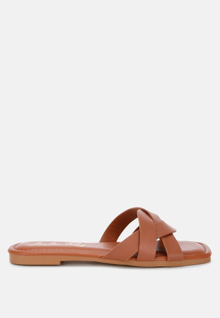 Dickery Knotted Straps Detail Slip Ons - Forbes outlet’s