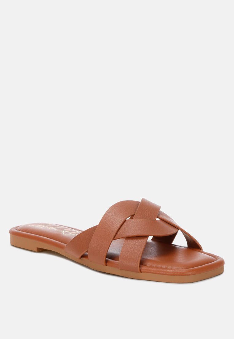 Dickery Knotted Straps Detail Slip Ons - Forbes outlet’s