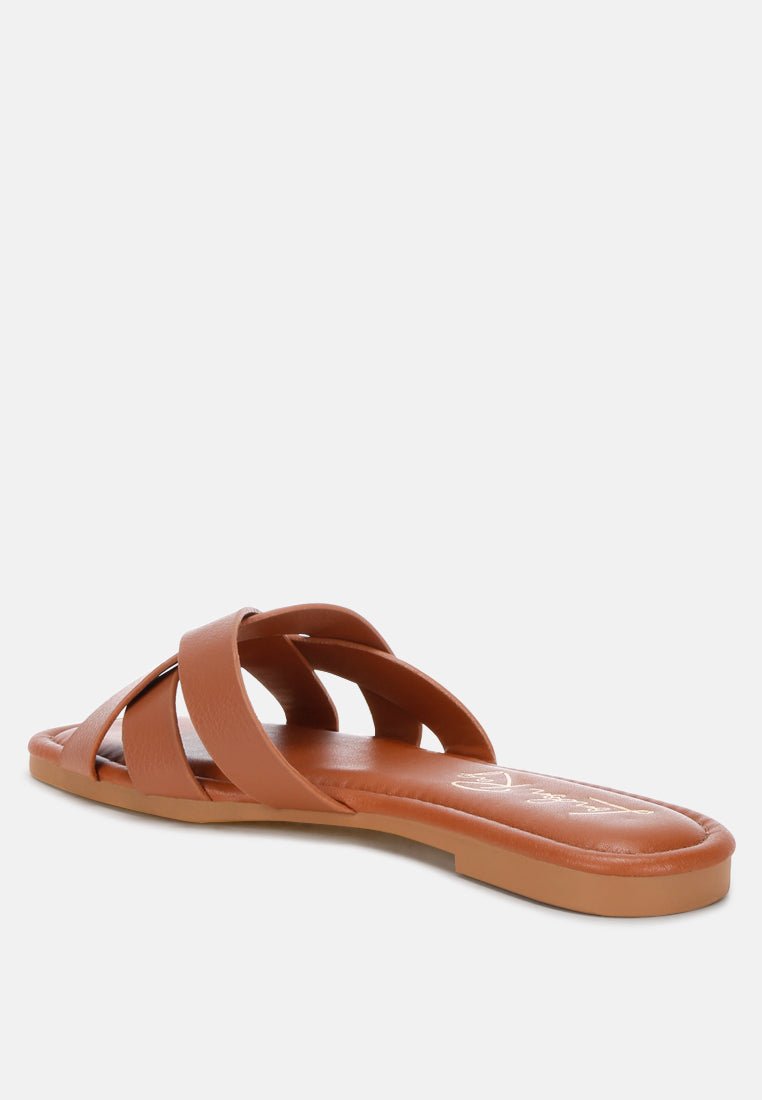 Dickery Knotted Straps Detail Slip Ons - Forbes outlet’s