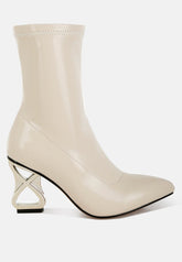 Gaias Fantasy Heel Patent Faux Leather Boots - Forbes outlet’s