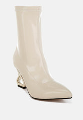 Gaias Fantasy Heel Patent Faux Leather Boots - Forbes outlet’s