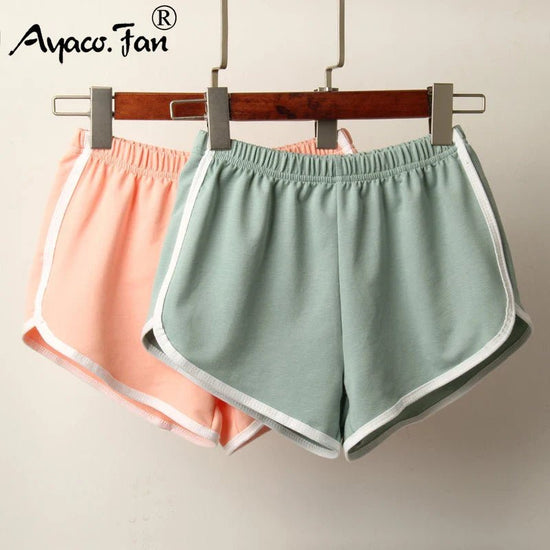 Sports Shorts Women Summer New Candy Color Anti Emptied Skinny Shorts Casual Lady Elastic Waist Beach Correndo Short Pants - Forbes outlet’s