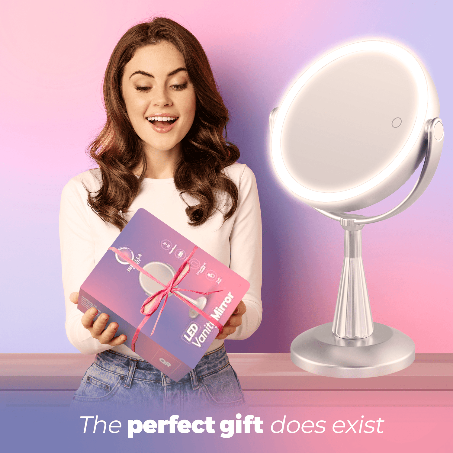 Lily InBella Premium LED Vanity Mirror with 360 Adjustable RotationLily InBella Premium LED Vanity Mirror with 360 Adjustable Rotation Lily InBella LED Vanity Mirror – Adjustable Light & 360° Rotating - Forbes outlet’s