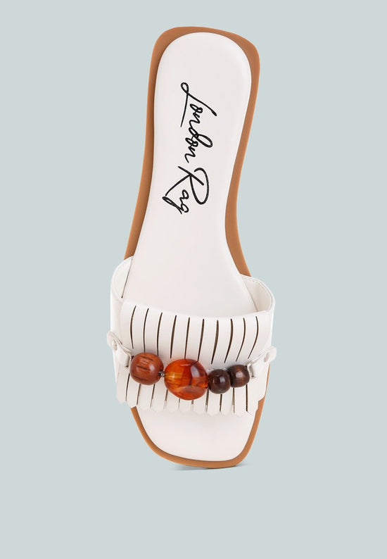 Nakasa Beaded Faux Leather Slip Ons - Forbes outlet’s