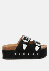 Zaphod Faux Leather Flatform Slip Ons - Forbes outlet’s