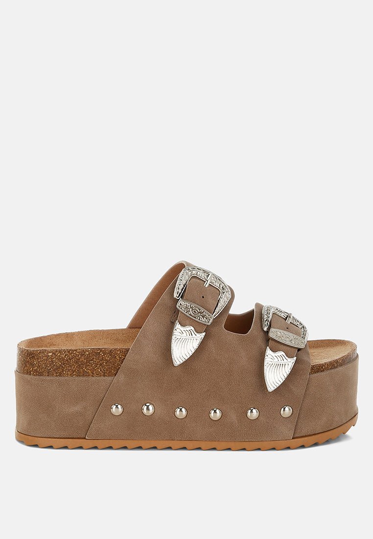 Zaphod Faux Leather Flatform Slip Ons - Forbes outlet’s
