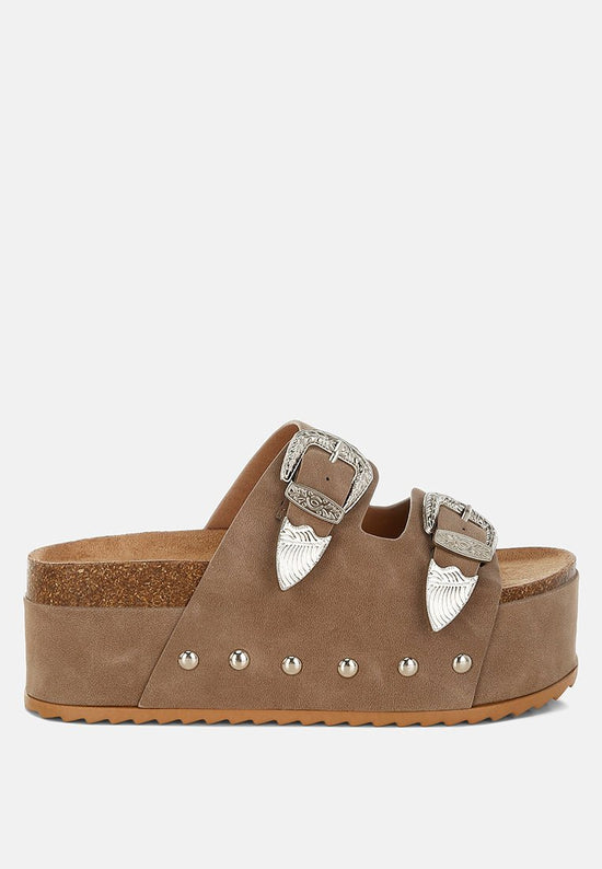 Zaphod Faux Leather Flatform Slip Ons - Forbes outlet’s