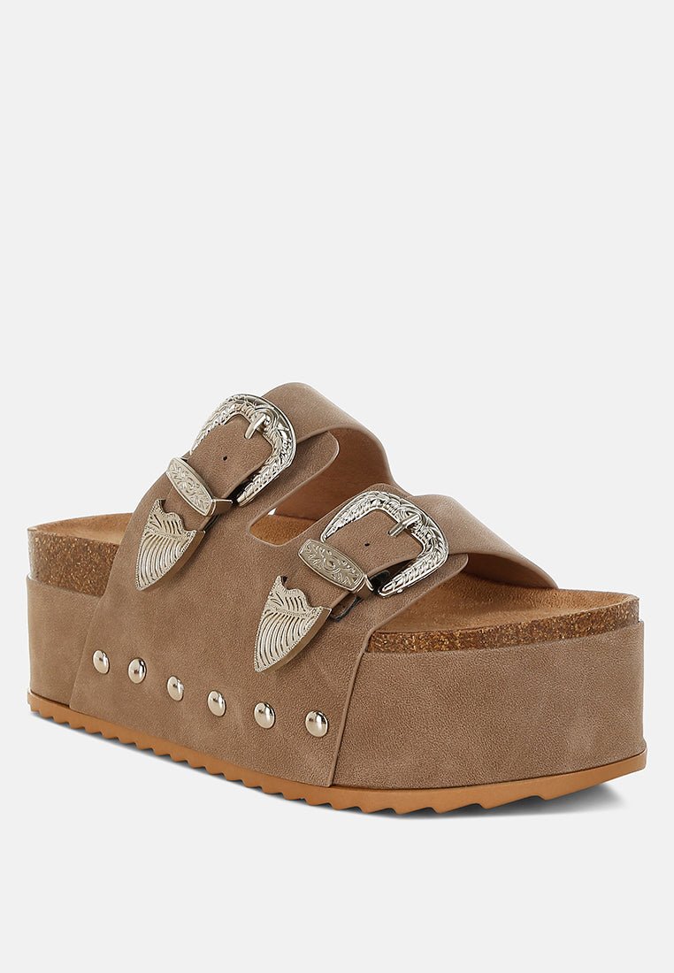 Zaphod Faux Leather Flatform Slip Ons - Forbes outlet’s