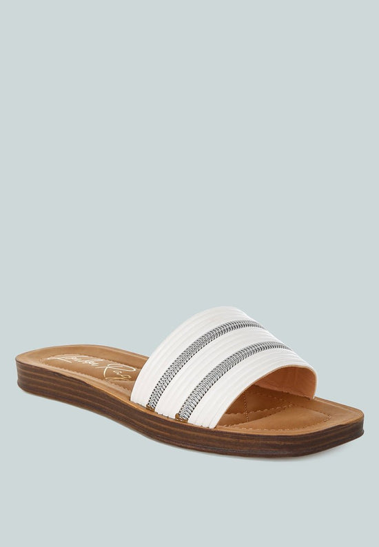 Zosaya Faux Zipper Detail Slip Ons - Forbes outlet’s