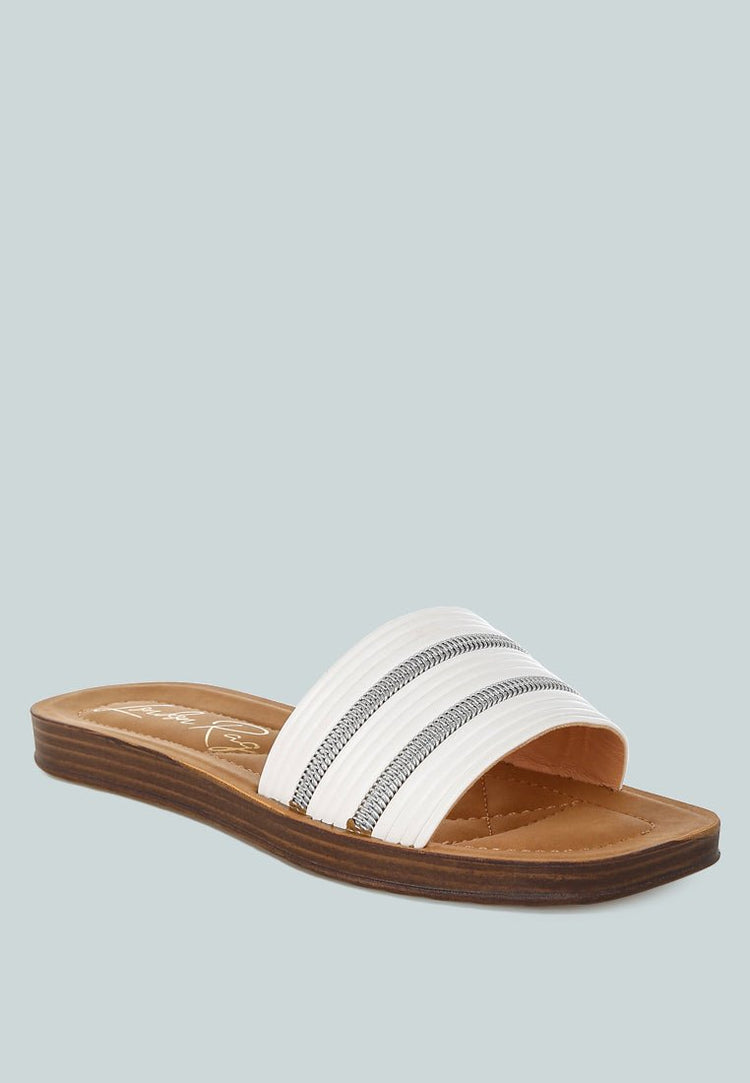Zosaya Faux Zipper Detail Slip Ons - Forbes outlet’s