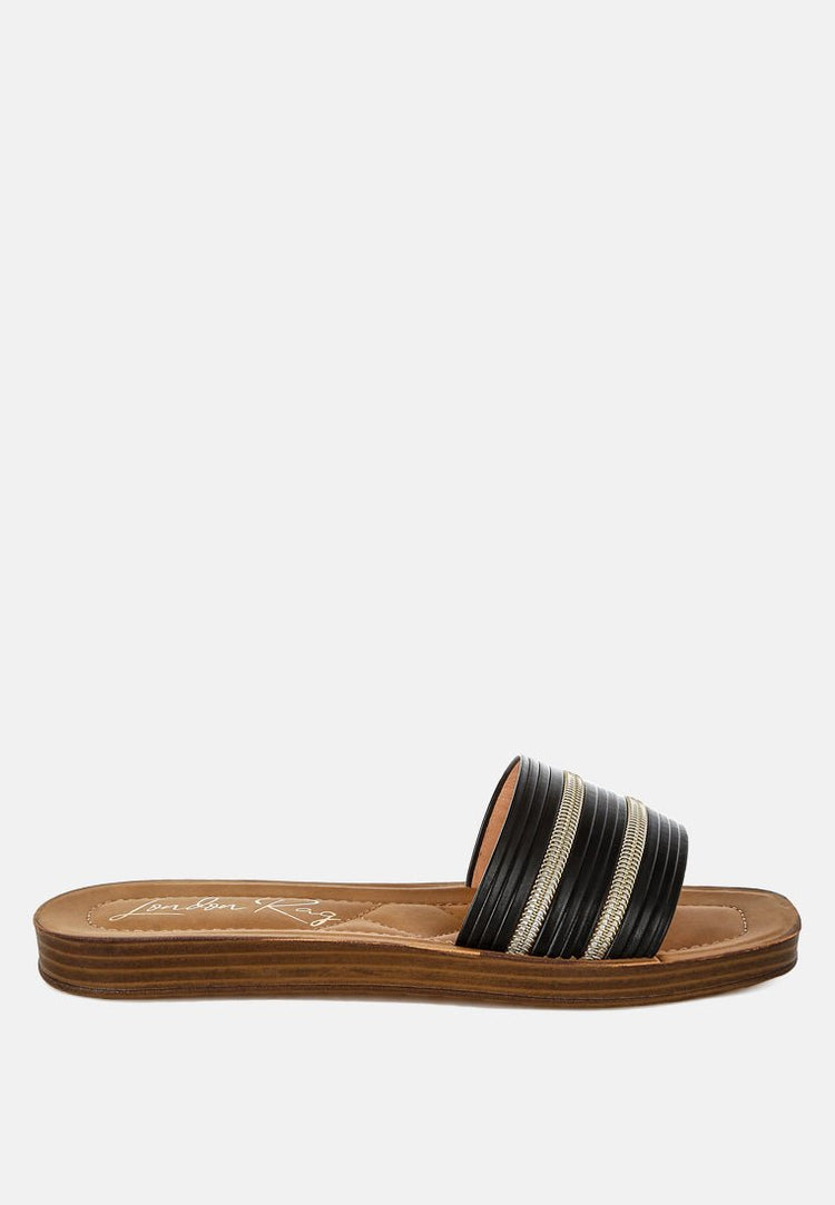 Zosaya Faux Zipper Detail Slip Ons - Forbes outlet’s