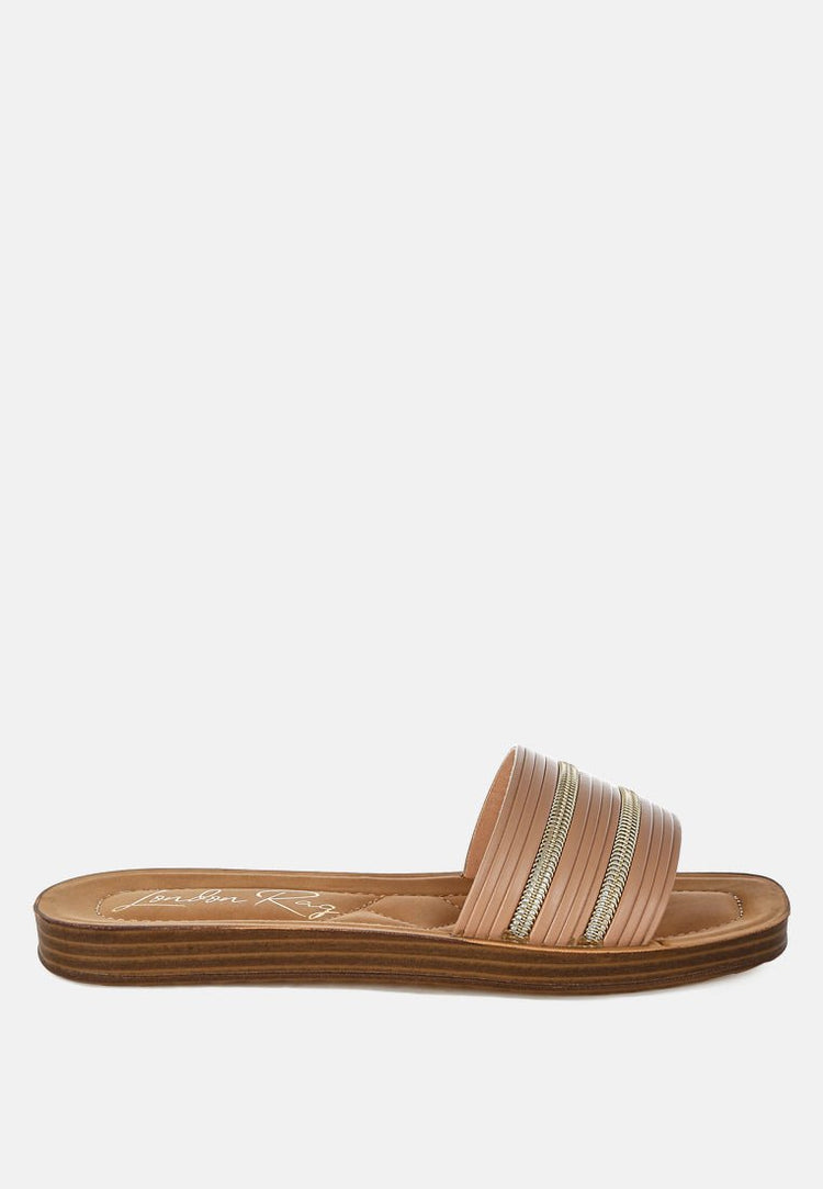 Zosaya Faux Zipper Detail Slip Ons - Forbes outlet’s