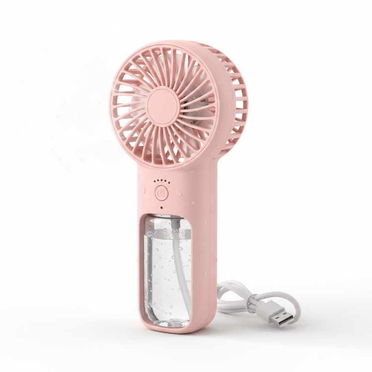 Misting Handheld Fan – USB Rechargeable Mini Spray Fan - Forbes outlet’s