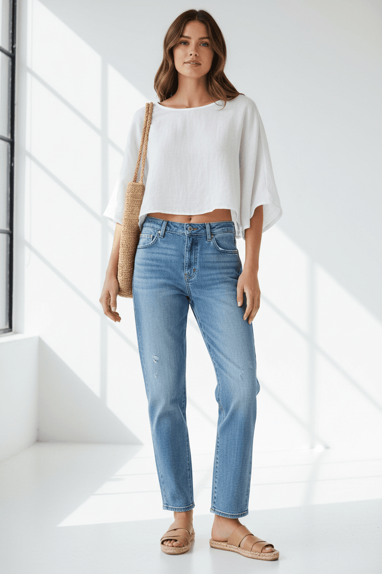 Summer Straight Jeans for Ladies - Forbes outlet’s