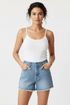 Denim Shorts & White Tank Top SetSummer Denim Shorts & White - Forbes outlet’s