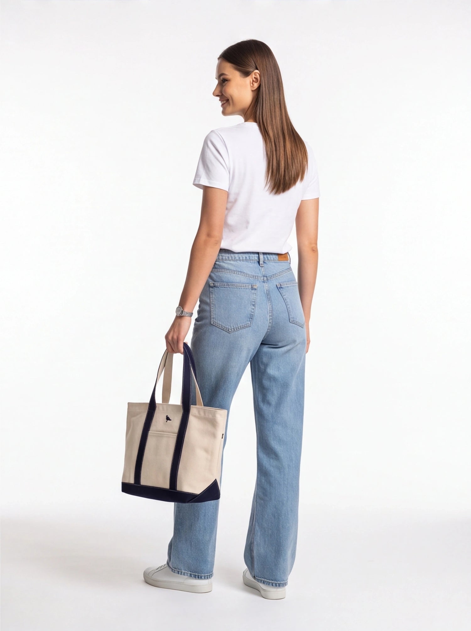 "Lil Bro" Logo Tote Bag with Laptop Slot - Forbes outlet’s