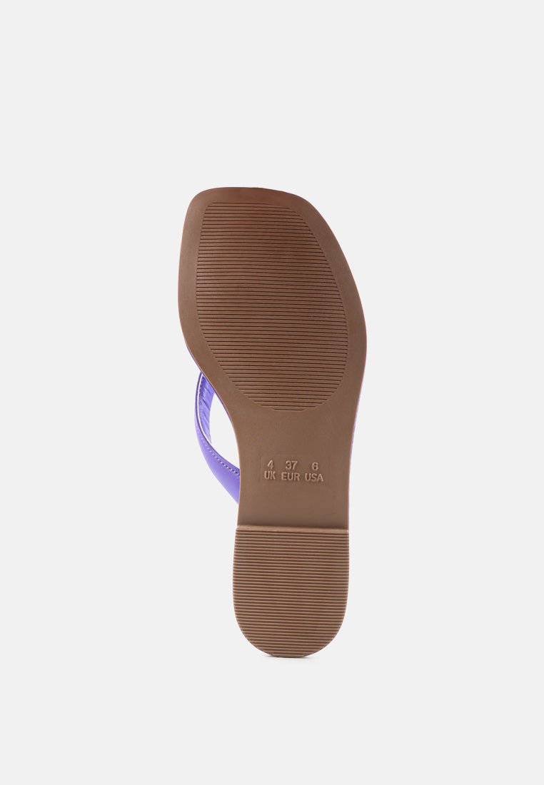 Tolpo Square Toe Thong Flats - Forbes outlet’s