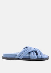 Tora Quilted Strap Slider Flats - Forbes outlet’s