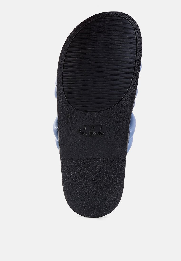 Tora Quilted Strap Slider Flats - Forbes outlet’s